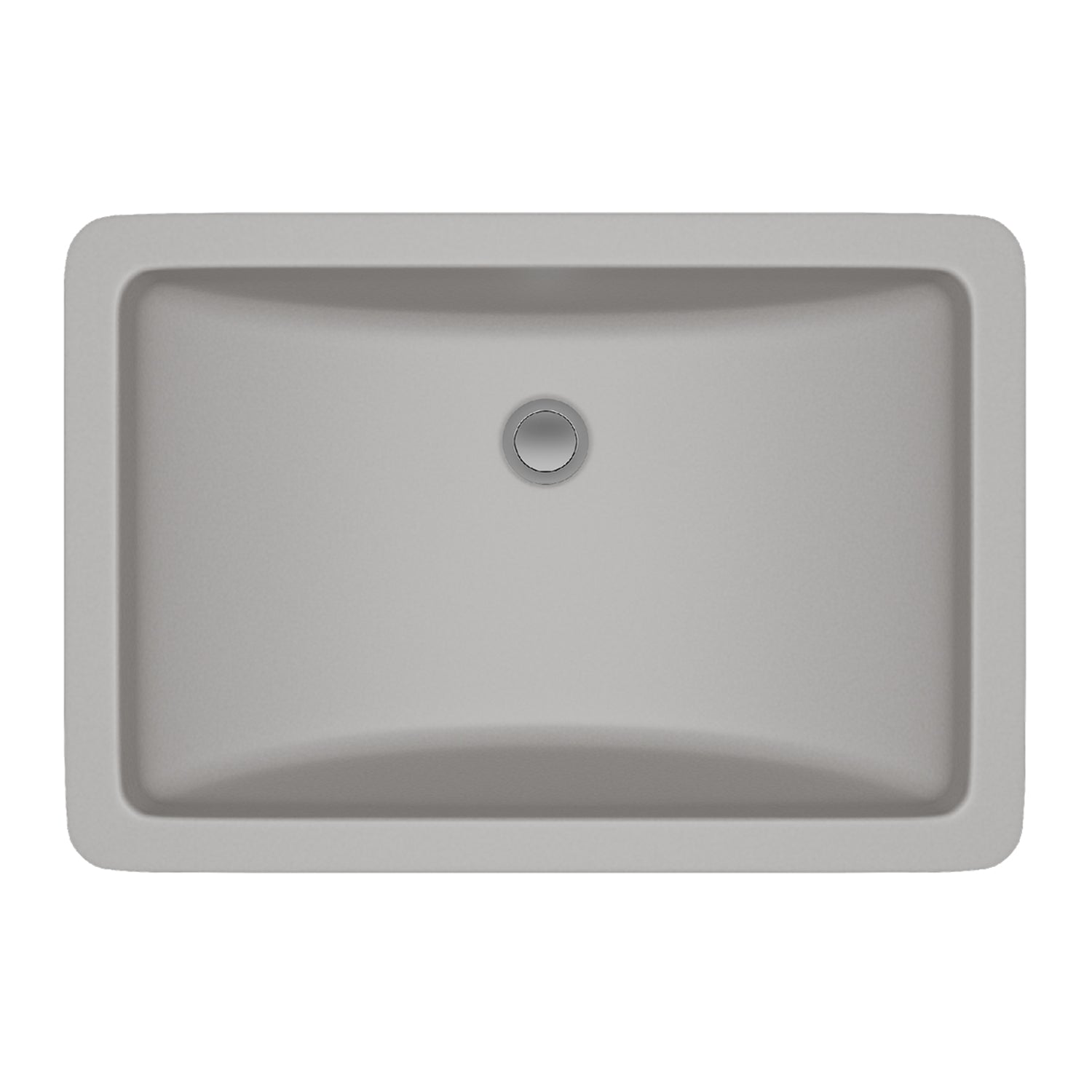 21-Inch Platinum Quartz Composite Drop-in/Undermount Rectangle Vanity Concrete Bathroom Sink LP-V214-C