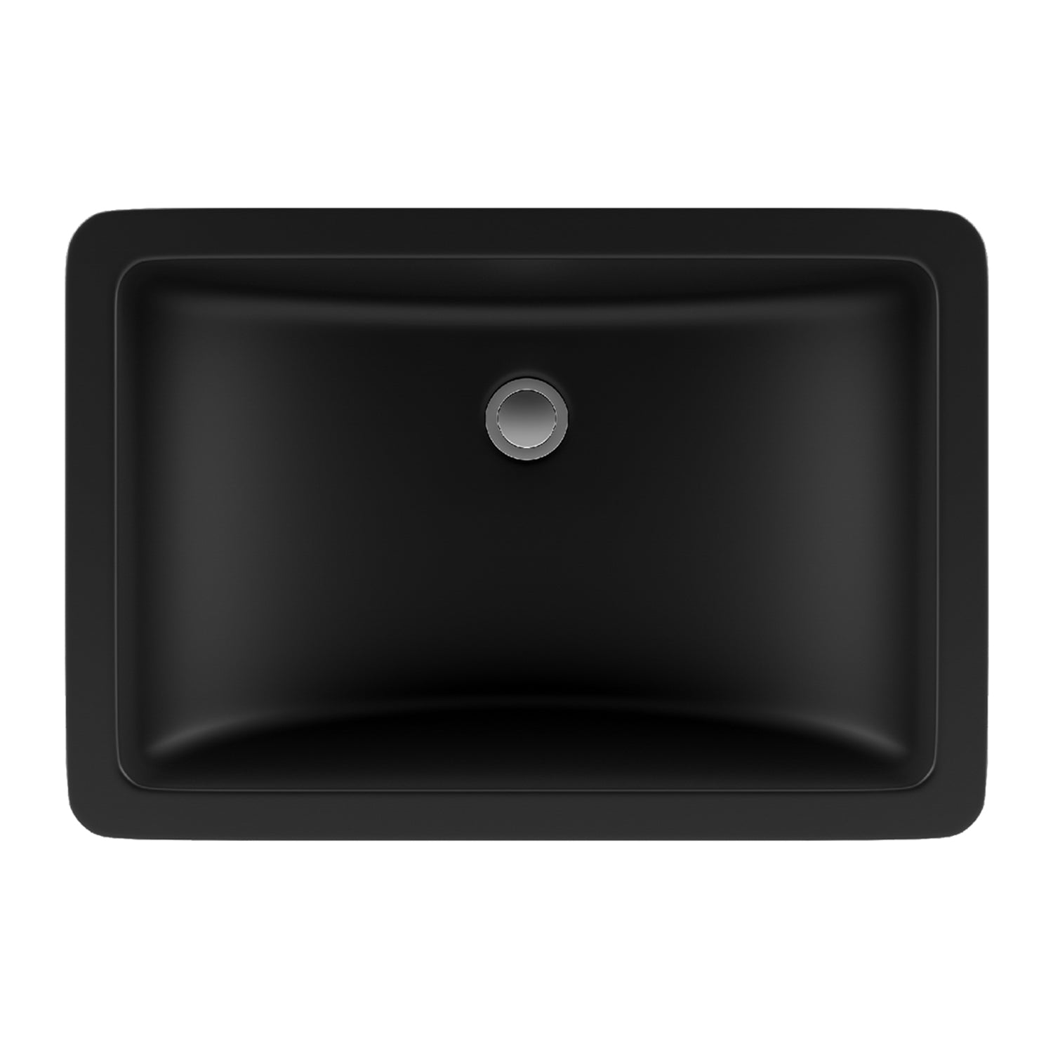 21-Inch Platinum Quartz Composite Drop-in/Undermount Rectangle Vanity Black Bathroom Sink LP-V214-K