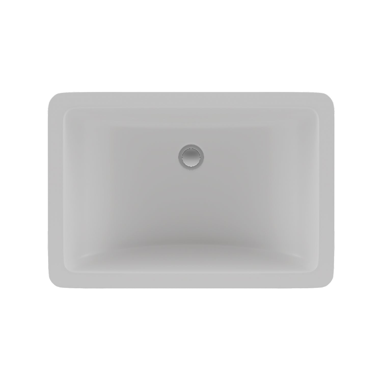 21-Inch Platinum Quartz Composite Drop-in/Undermount Rectangle Vanity White Bathroom Sink LP-V214-W