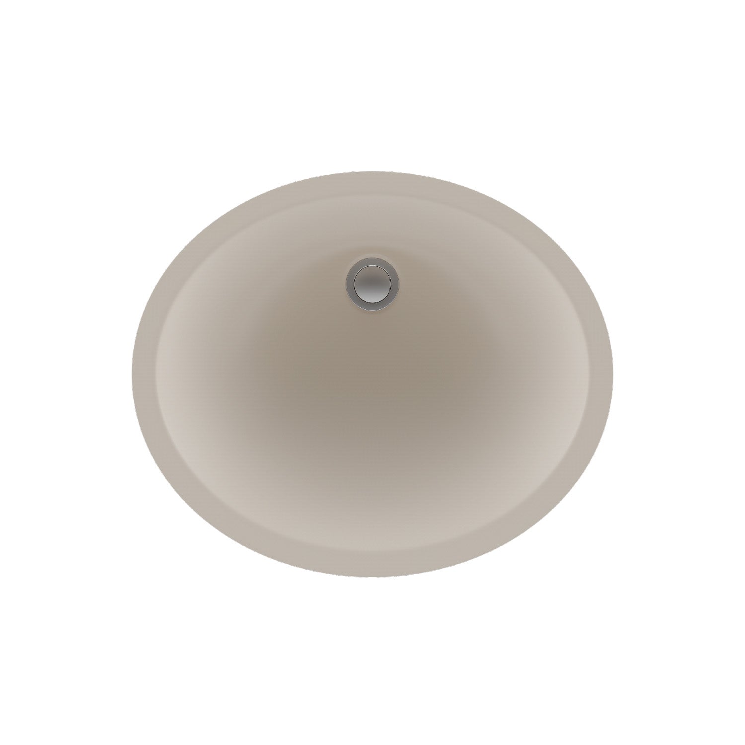 19-Inch Platinum Quartz Composite Drop-in/Undermount Oval Vanity Beige Bathroom Sink LP-V210-B