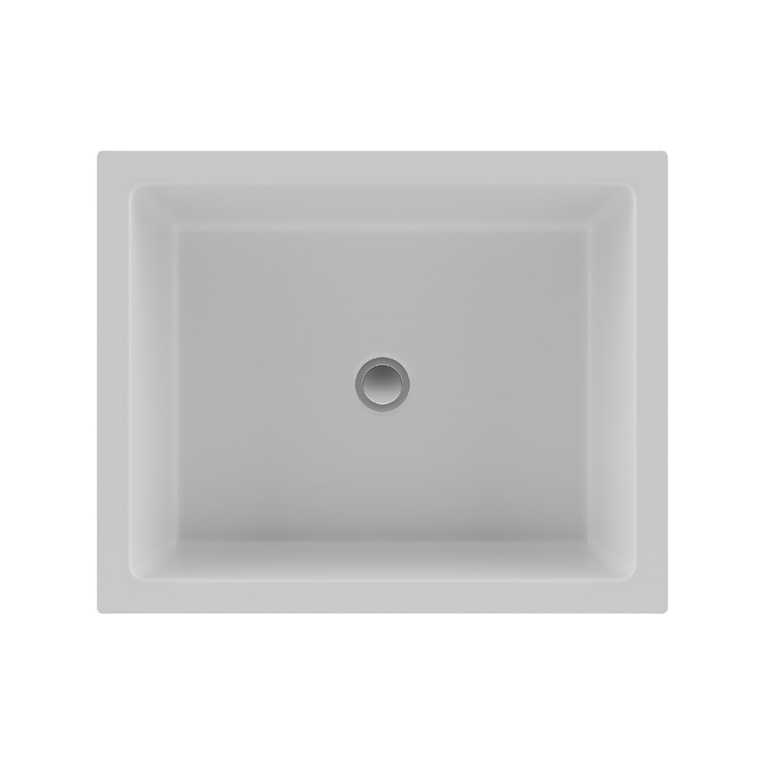 19-Inch Platinum Quartz Composite Drop-in/Undermount Rectangle Vanity White Bathroom Sink LP-V330-W